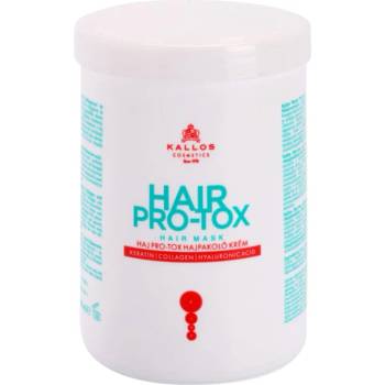 Kallos Hair Pro-Tox маска за слаба и увредена коса с кокосово масло, хиалуронова киселина и колаген 1000ml