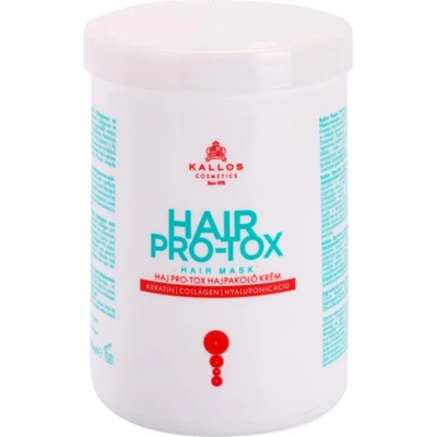 Kallos Hair Pro-Tox маска за слаба и увредена коса с кокосово масло, хиалуронова киселина и колаген 1000ml