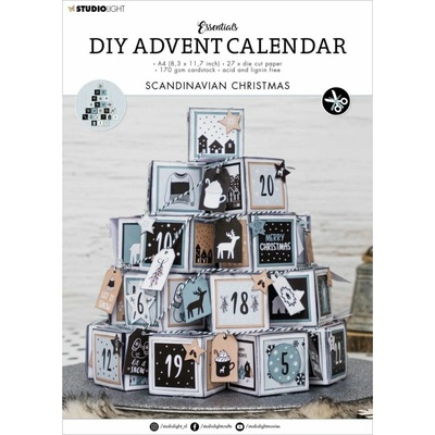 DIY Adventní kalendář Studio Light A4 27 l. Severské Vánoce