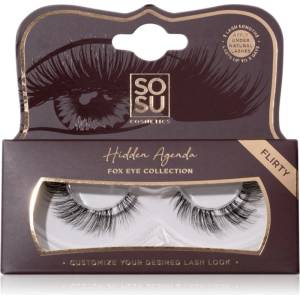 SOSU Cosmetics Hidden Agenda Fox Eye Collection изкуствени мигли цвят Flirty