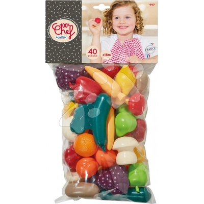 Écoiffier Potraviny ovoce a zelenina 100% Chef 40 kusů od 18 měsíců