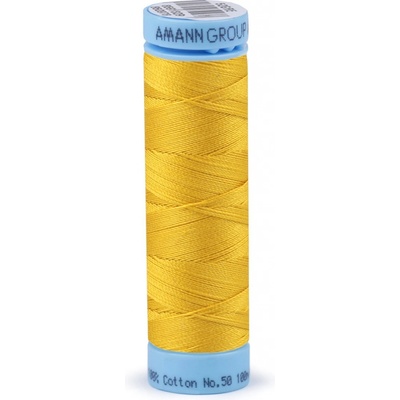 Bavlněné nitě 100 m etiketní č. 50 Triana Amann Barva: 0117 Cyber Yellow