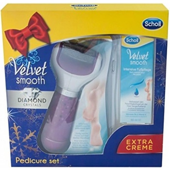 Scholl Velvet Smooth Elektrický pilník na chodidla + Noční maska 60 ml dárková sada