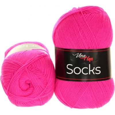 Vlna Hep Socks 61345 neon růžová