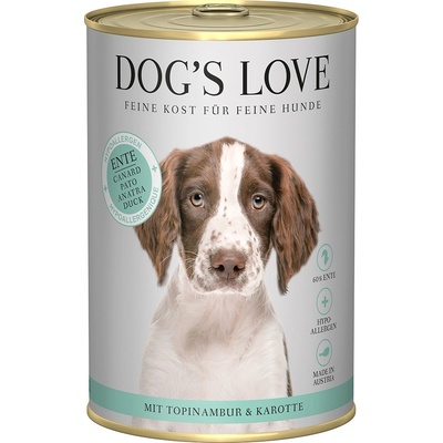 DOG’S LOVE 6x400г Hypoallergen Dog´s Love, консервирана храна за кучета - с патешко