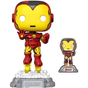 Funko POP! Marvel: Avengers Beyond Earth's Mightiest 60th Comic Iron Man with Pin (Special Edition) Фигурка със значка (081286)