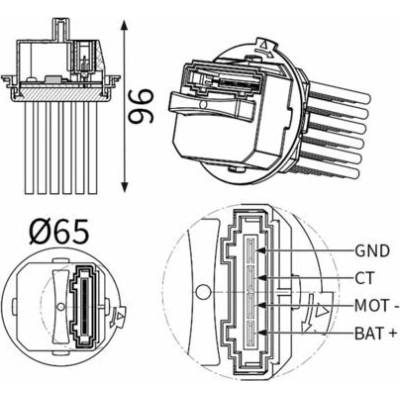 Regulace, vnitřní ventilace MAHLE ABR 207 000S (ABR207000S)