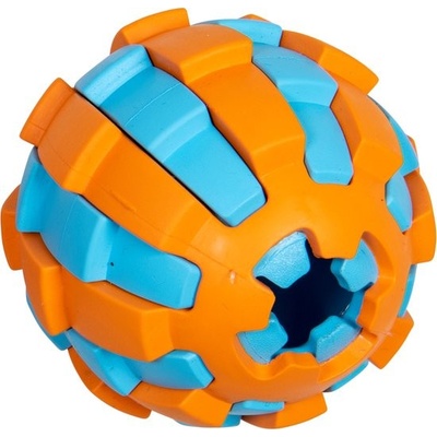 Jack and Vanilla míček na pamlsky modro/oranžový 7,8 cm