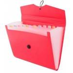 D. Rect Briefcase A4 12 compartments red D. RECT