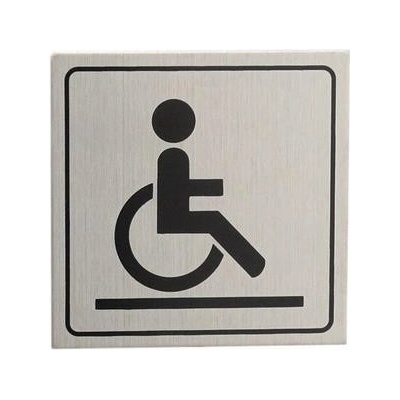 COBRA piktogram "INVALIDNÍ" 80x80 IN nerez CPIINVAL