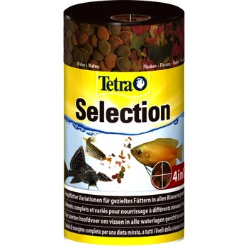 TETRA Selection - 4 пълноценни храни за целенасочено хранене на всички тропически риби при различни водни нива