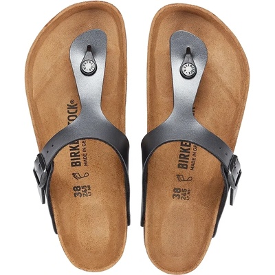 Birkenstock Джапанки Birkenstock Gizeh Metallic в черно с равна подметка 1021428 (1021428.Black)