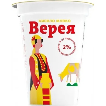 Image 1 of Верея Кисело мляко Верея 2% 400гр