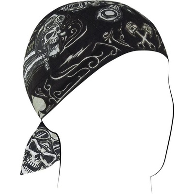 Zan Headgear FLYDANNA COTN BIKER SKULL Z712