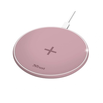 Trust 23866 зарядно за мобилни устройства Смартфон Розов Променлив ток (AC), USB Безжично зареждане Бързо зареждане На закрито (t23866)
