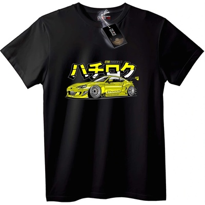 NOONEBRAND Тениска Car Mania с Хачироку - 2XL, White