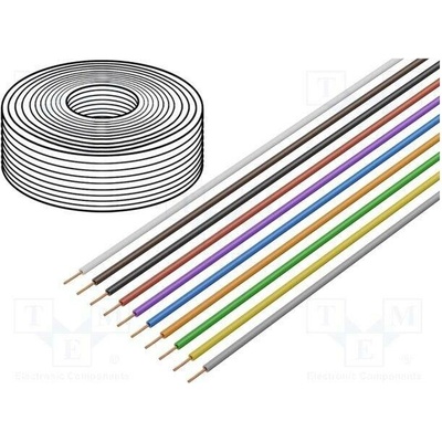 Donau 105-MIX Vodič 0,2mm2 drát Cu PVC 60V 1x0,2mm2 10m 10ks