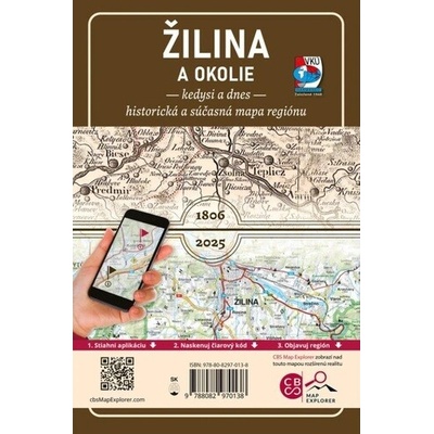Porovnávacia mapa Žilina a okolie – Kedysi a dnes