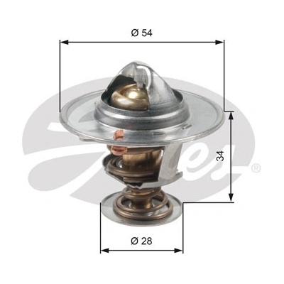 Termostat, chladivo GATES TH47685G1