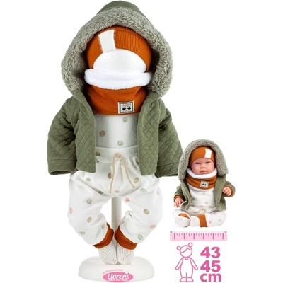 Llorens M844-65 obleček pro panenku miminko NEW BORN velikosti 43-45cm
