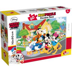 Lisciani Двулицев пъзел за оцветяване Lisciani - Mickey Mouse, 60 части (LI66728)