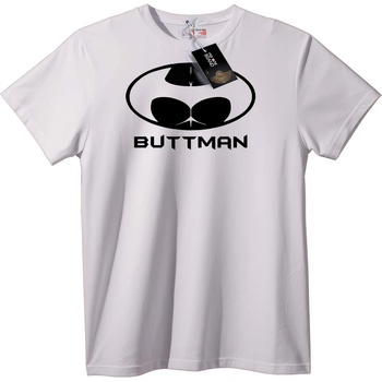 NOONEBRAND Тениска Buttman - Пародия - S, White