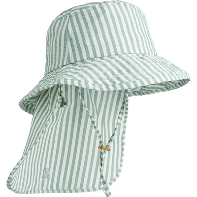 LIEWOOD Детска шапка LIEWOOD Kid's Damona Seersucker Sun Hat - Stripe Peppermint / Crisp White - размер 41-43 cm (904-5587-0118)