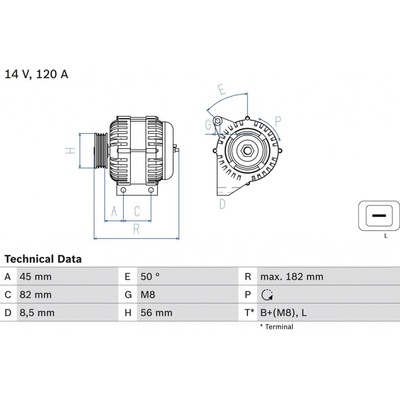 generátor BOSCH 0 986 041 150