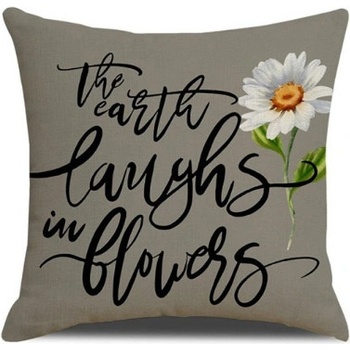 Livefy Flower 2 šedá 45 x 45 cm