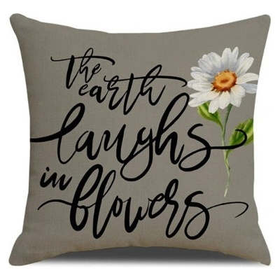 Livefy Flower 2 šedá 45 x 45 cm