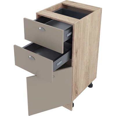 ИРИМ Долен кухненски шкаф Сити АРФ-Капучино мат-11-53 десен 40 см