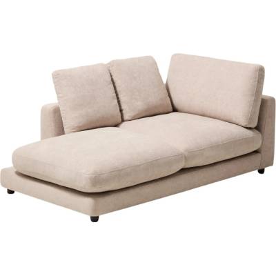 Kave Home Gala 193 cm levá béžová čalouněná