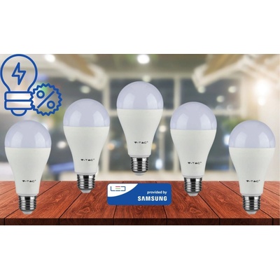 V-TAC LED žárovka, 15 W, 1521 lm, E27 - akční balení - Studená bílá