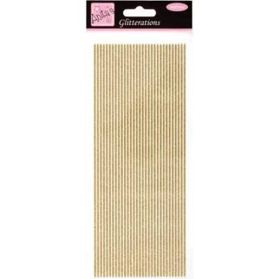 Samolepící proužky na scrapbooking zlaté
