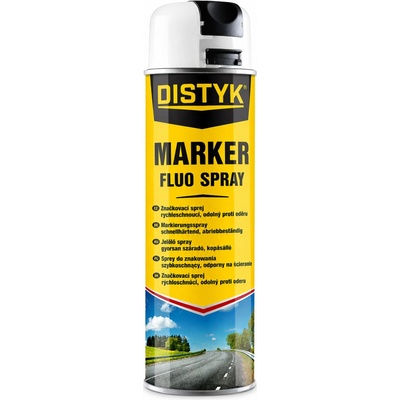 Distyk ZNAČKOVACÍ SPREJ / MARKER FLUO SPRAY, sprej 500 ml, bílý