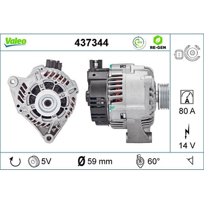 Alternátor VALEO 437344