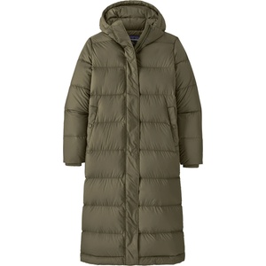 Patagonia Дамско палто Patagonia Women's Silent Down Long Parka Coat - Basin Green (102-3151-0613)
