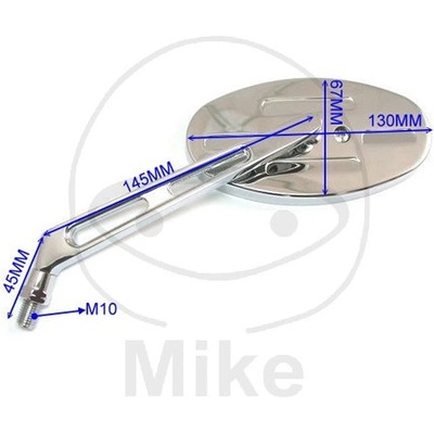 Zpětné zrcátko JMT ZR 1030 chrom pravý 2H731389