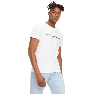 Тениска Tommy hilfiger Logo short sleeve T-shirt - White (Snow White)