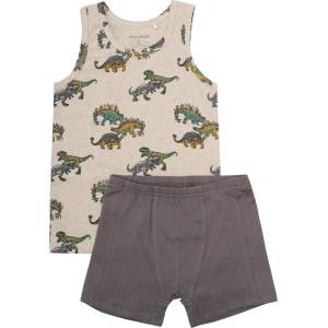 Minymo Детско ежедневно термо бельо Minymo Kid's Underwear Set AOP Boys Everyday base layer - Beige Melange - размер 92 (EU) (714-1653-0112)