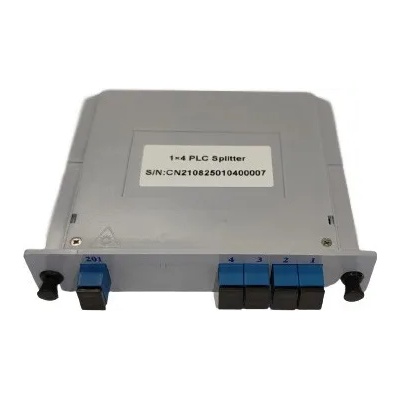 Conneu Оптичен PLC сплитер 1x4 с SC-UPC конектори, LGX касета, Conneu (CNPLC-104-SC1-SC1-LGXP)