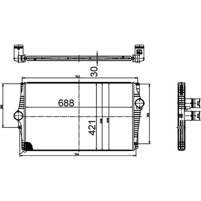 Chladič plniaceho vzduchu MAHLE ORIGINAL CI 520 000S (CI520000S)