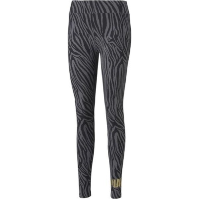 Puma ESS+ TIGER AOP LEGGINGS černé