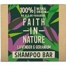 Faith in Nature tuhý šampon levandule a pelargonie 85g