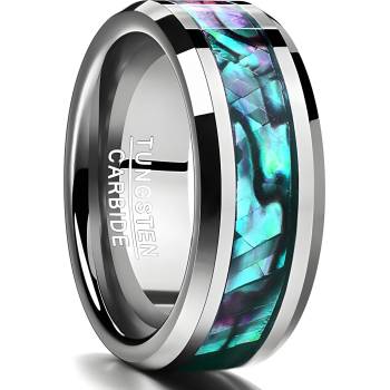 HARAHU Волфрамов пръстен TH-4995 - Сребърен / 67mm KP4995 (TH-4995)