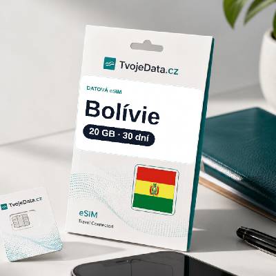 eSIM Bolívie 20 GB / 29 dní
