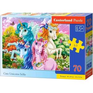 Castorland Пъзел Castorland от 70 части - Сладко селфи на еднорози (B-070213) - ozone