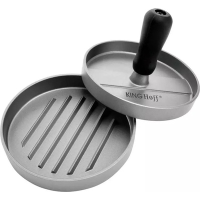 Kinghoff Преса за бургери Kinghoff KH 1740, 12 см, Незалепващо покритие, Сив (9999KH1740)