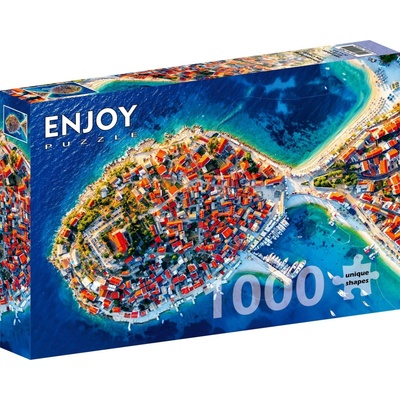 ENJOY Letecký pohled na Primošten Chorvatsko 1000 dílků