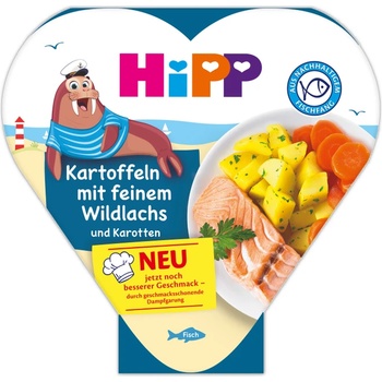 Hipp БИО меню Картофи със сьомга и моркови 250 гр